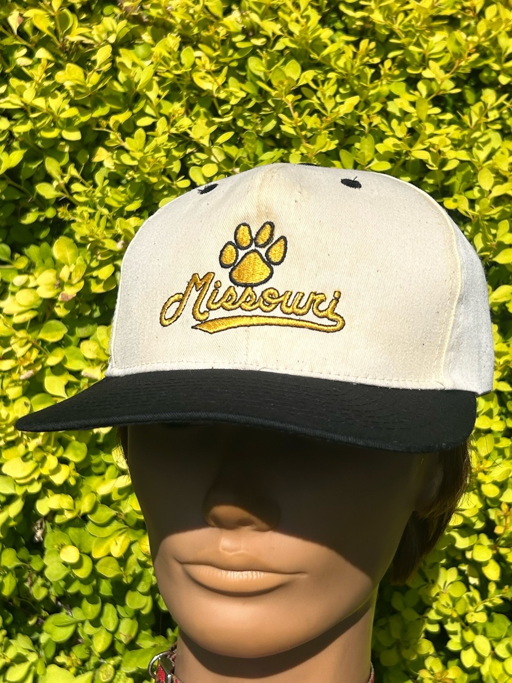 Vintage 90s Missouri Tigers 🏈🏀 NCAA snapback hat baseball cap University Mohr’s